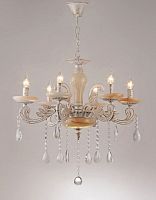 Люстра потолочная шестирожковая на цепочке Мелодия Света Е14 Мрамор картинка 